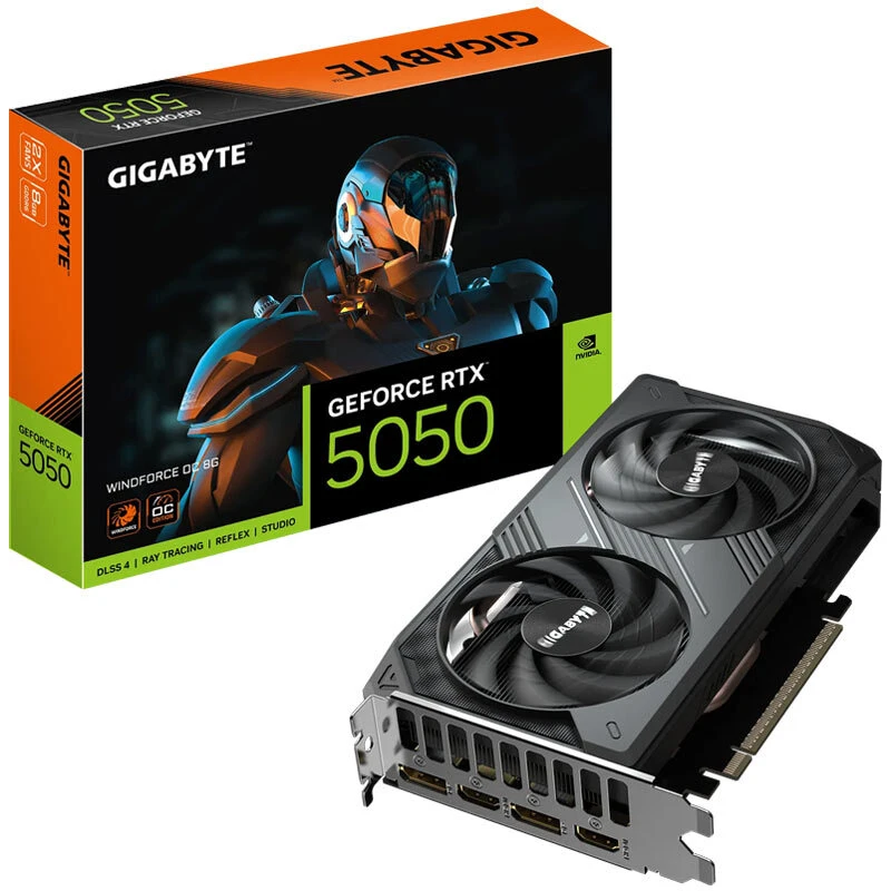 کارت گرافیک Gigabyte GeForce RTX 5050 Windforce OC 8GB GDDR6 128Bit