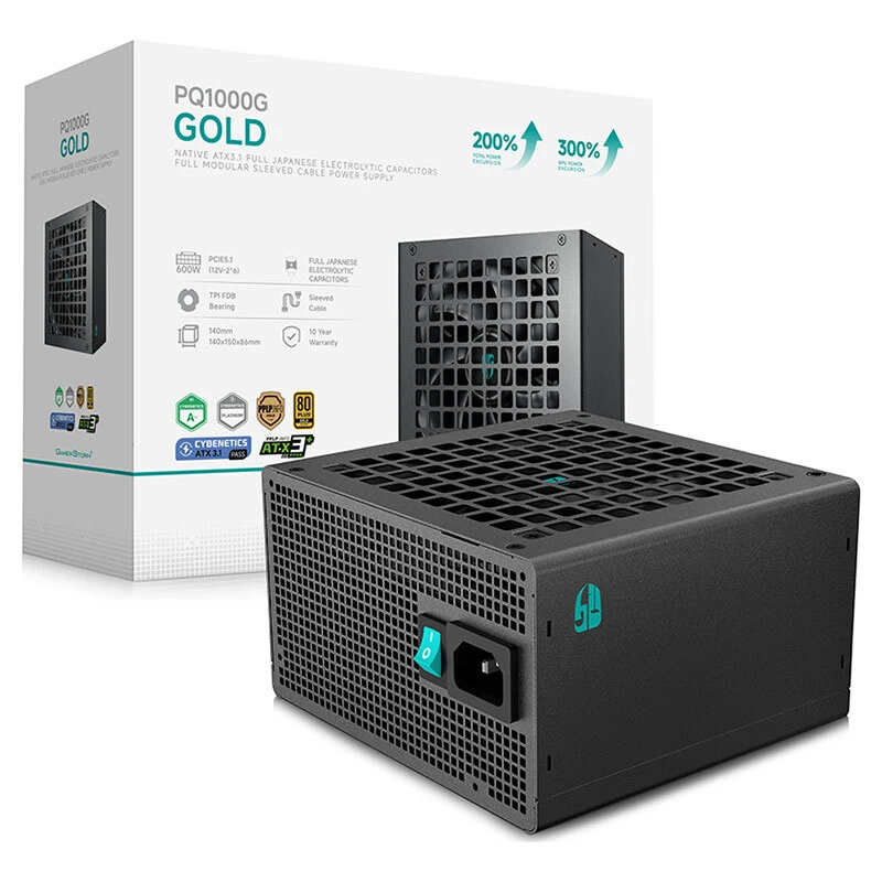 پاور ماژولار 1000 وات دیپ کول Gamer Storm PQ1000G Gold